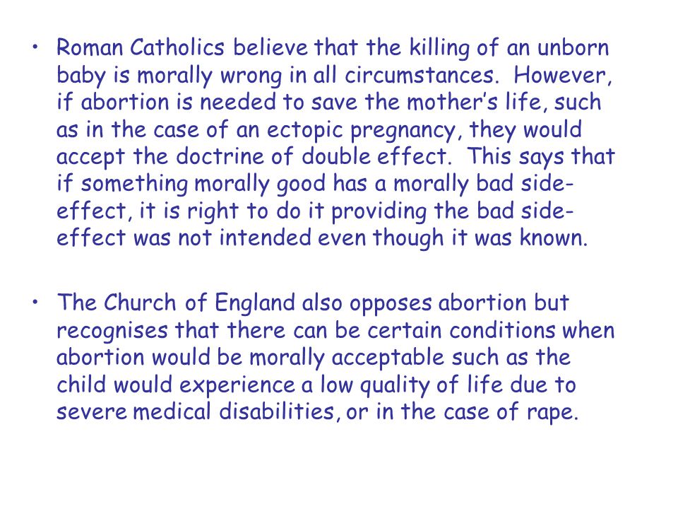 Morality of abortion
